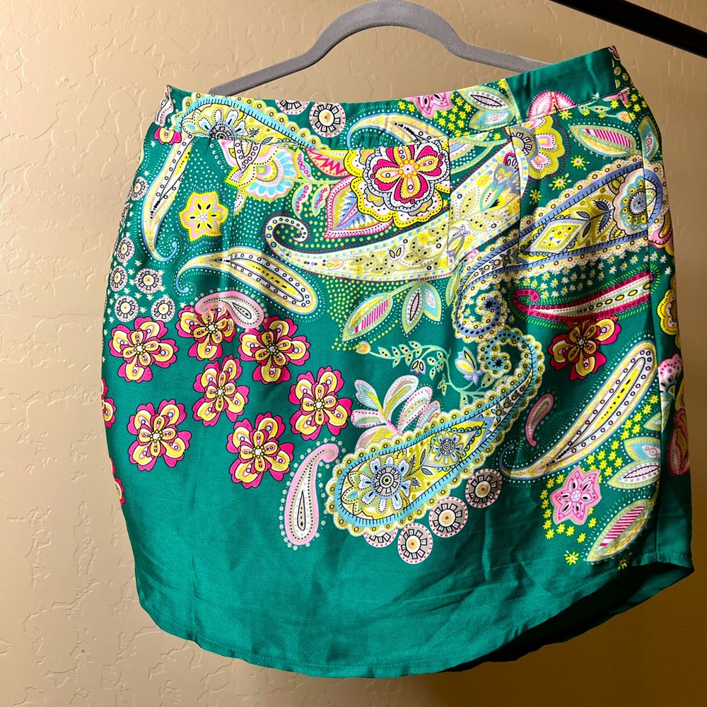 Nasty Gal: Floral Print Satin Skirt